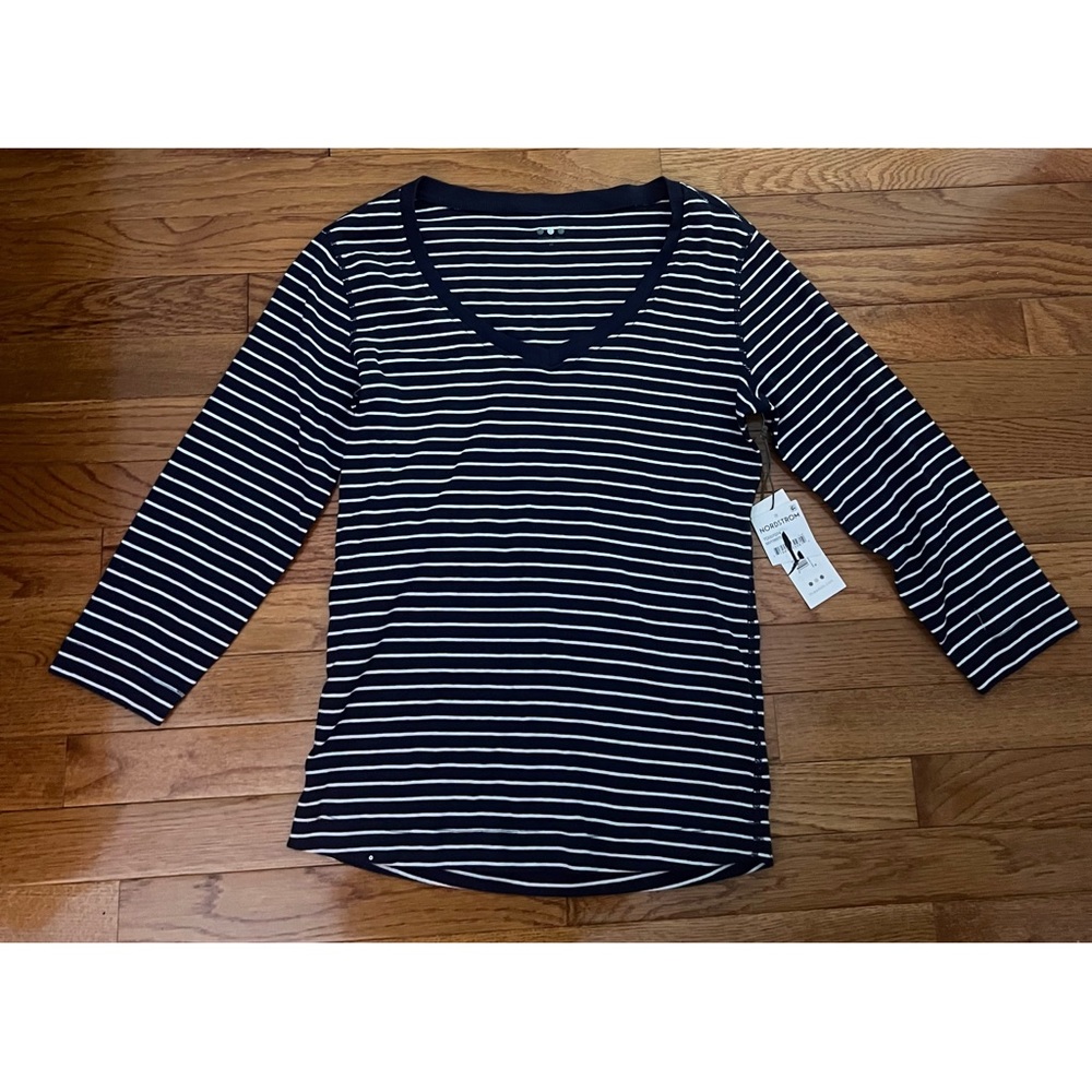 Three Dots Striped Top (NWT)